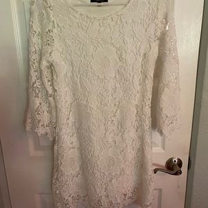 Pretty creamy white lace dress